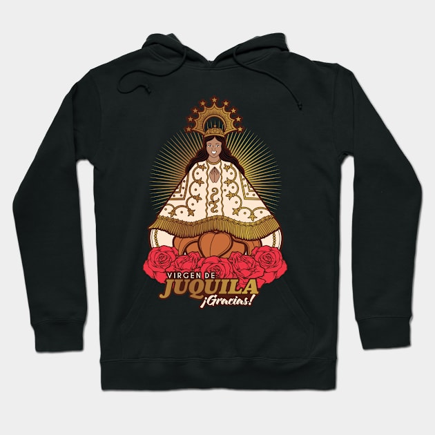 VIRGEN DE JUQUILA GRACIAS! Hoodie by Velvet Love Design 